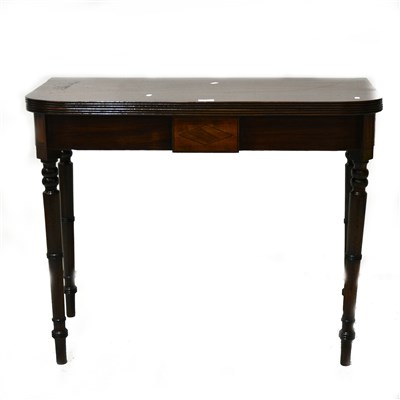 Lot 379 - George III mahogany tea table