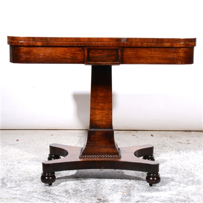 Lot 317 - Victorian rosewood card table