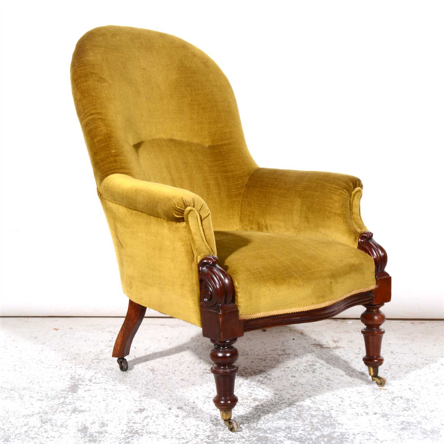 Lot 450 - Victorian easy chair