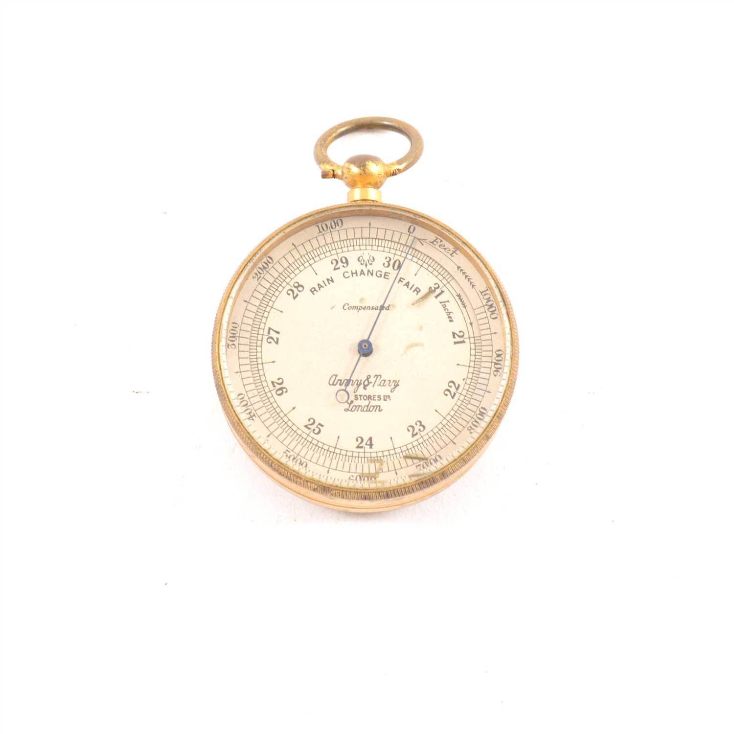 Lot 138 - Army & Navy pocket barometer.