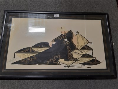 Lot 254 - L J Green, four Art Deco style fashion studies