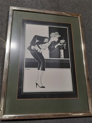 Lot 254 - L J Green, four Art Deco style fashion studies