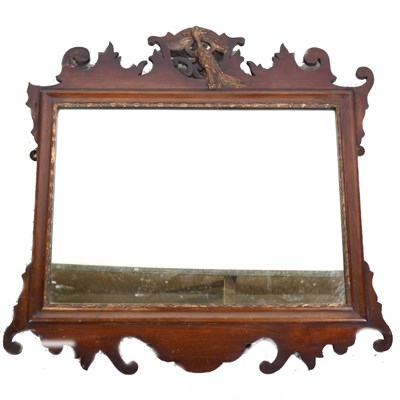 Lot 460 - A Chippendale style mahogany pier glass