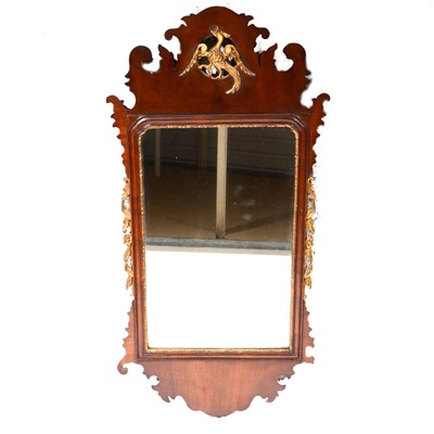 Lot 316 - A Chippendale style mahogany pier glass