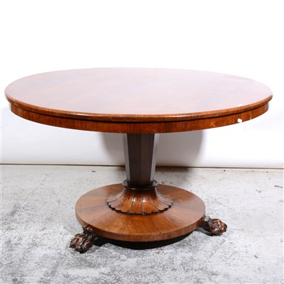 Lot 354 - A William IV rosewood breakfast table