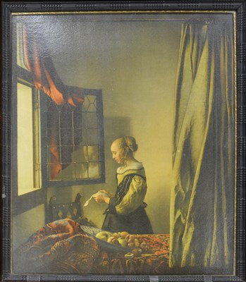 Lot 257 - After Jan Vermeer, Girl Reading a Letter