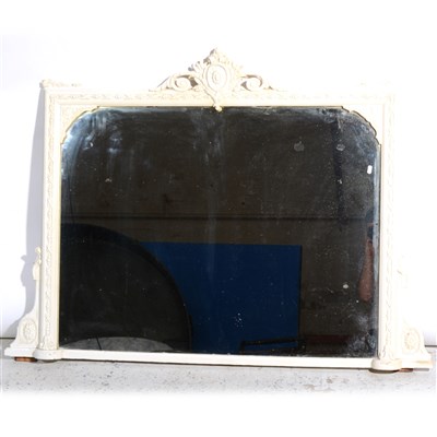 Lot 433 - Edwardian painted overmantel mirror