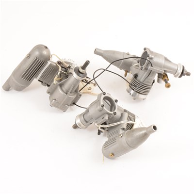 Lot 169 - 3 x glow engines, Flask 35 R/C, THUNDER TIGER 25 R/C and THUNDER TIGER CL.