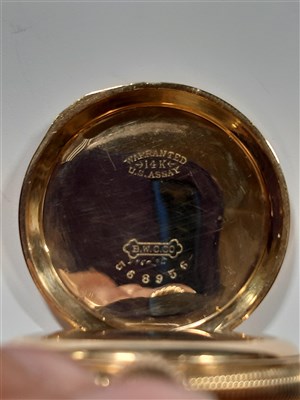 Lot 287 - The Illinois Watch Company - a full hunter pocket watch