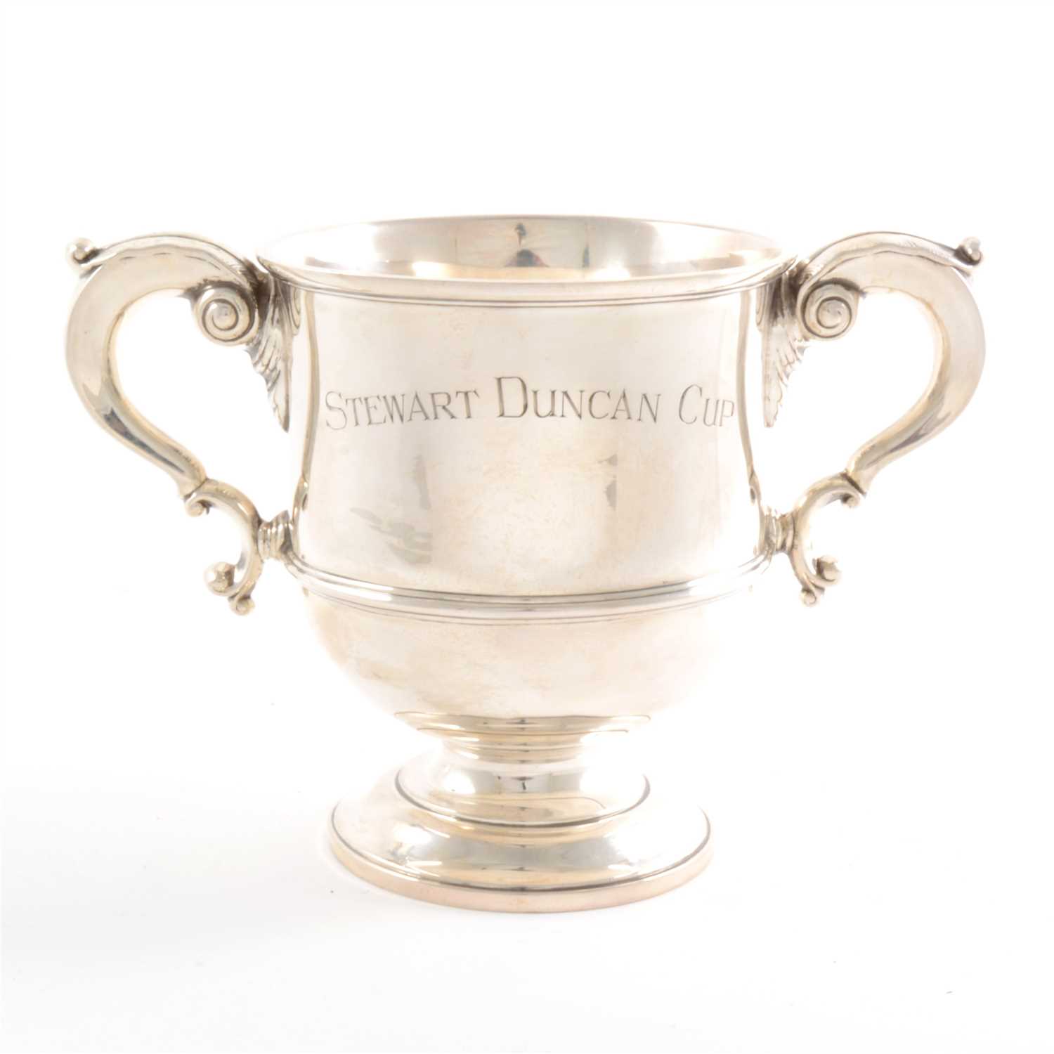 Lot 133 - Silver campana-shape trophy, Adie Bros, Birmingham 1933
