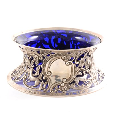 Lot 129 - Victorian Irish silver dish ring, West & Son, Dublin 1899