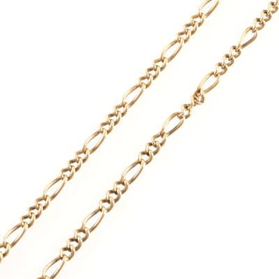 Lot 266 - A 9 carat yellow gold necklace