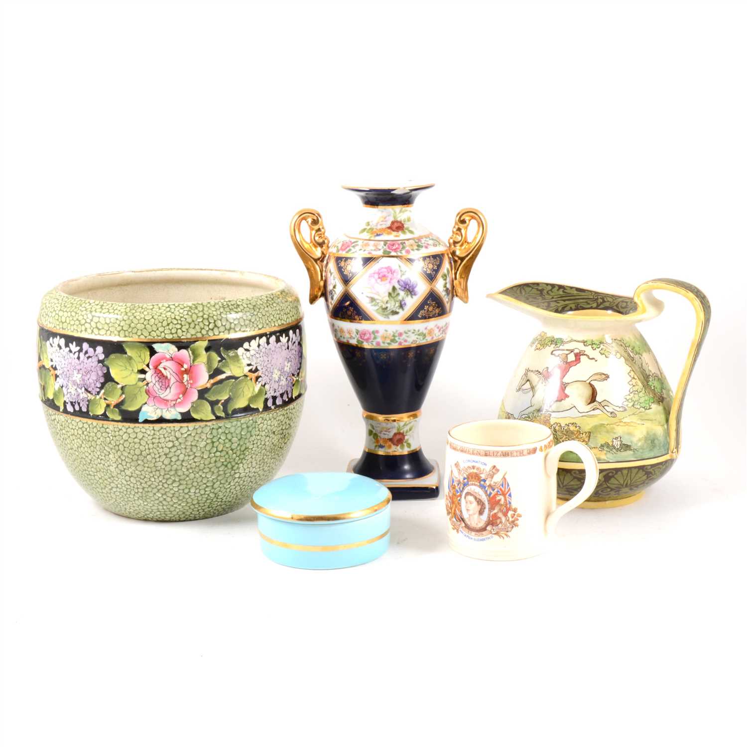Lot 7 - Doulton Burslem jug, George Morland, 19cm; decorative and household china, (2 boxes)