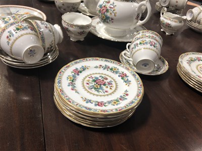 Lot 68 - A Royal Doulton fine china "Strawberry Cream" tea set and a Coalport bone china "Ming Rose" tea set.