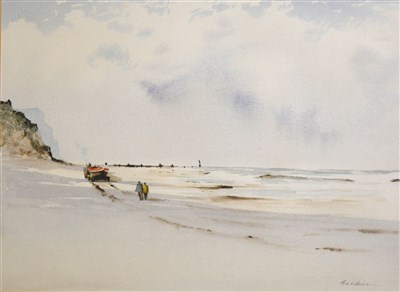 Lot 237 - Philip Gardiner, Beach scene, ...