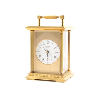 Lot 135 - Phaeton by Acctim a modern brass carriage clock.