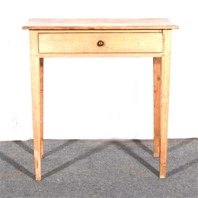 Lot 353 - A Victorian pine side table, rectangular top,...