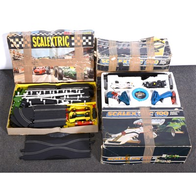 Lot 175 - Scalextric slot-car racing; three boxed sets