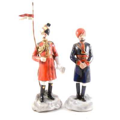 Lot 15A - Two limited edition military porcelain figures by Michael Sutty