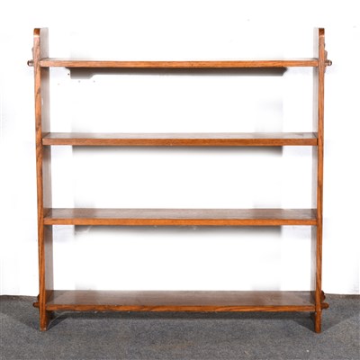 Lot 358 - An oak open bookcase, ...