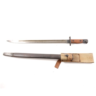 Lot 151 - An English Wilkinson 1907 7 16 bayonet with Crown and GR cypher