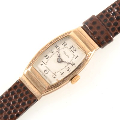 Lot 290 - Rolex - A lady's 9 carat yellow gold wrist watch