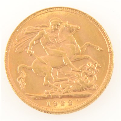 Lot 293 - George V gold Sovereign 1922.