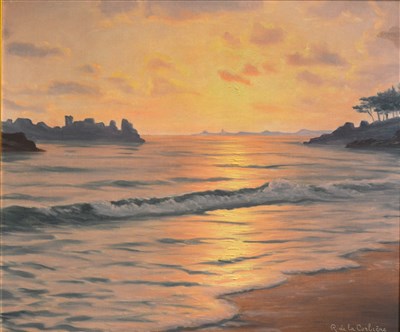 Lot 413 - R de a Corbiere "Marine" oil on canvas