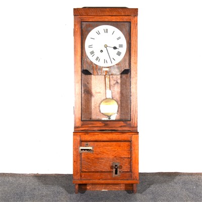 Lot 453 - The Gledhill-Brook Time Recorders An oak cased...