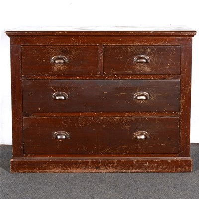 Lot 390 - Victorian mahogany chest of drawers, fitted...