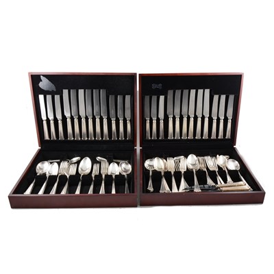 Lot 113 - Two canteens of silver plated cutlery by Elkington & Co.