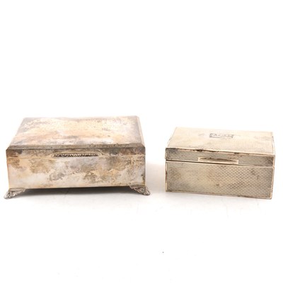 Lot 351 - Two silver cigarette boxes