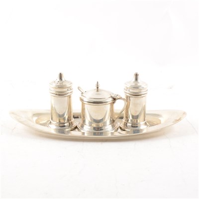 Lot 342 - Silver cruet