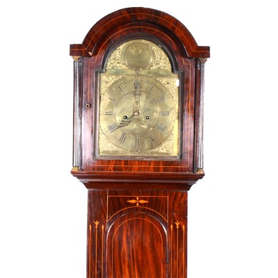 Lot 381 - Thomas Willis, Felton, No.17, and inlaid mahogany longcase clock