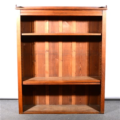 Lot 478 - An Edwardian oak open bookcase