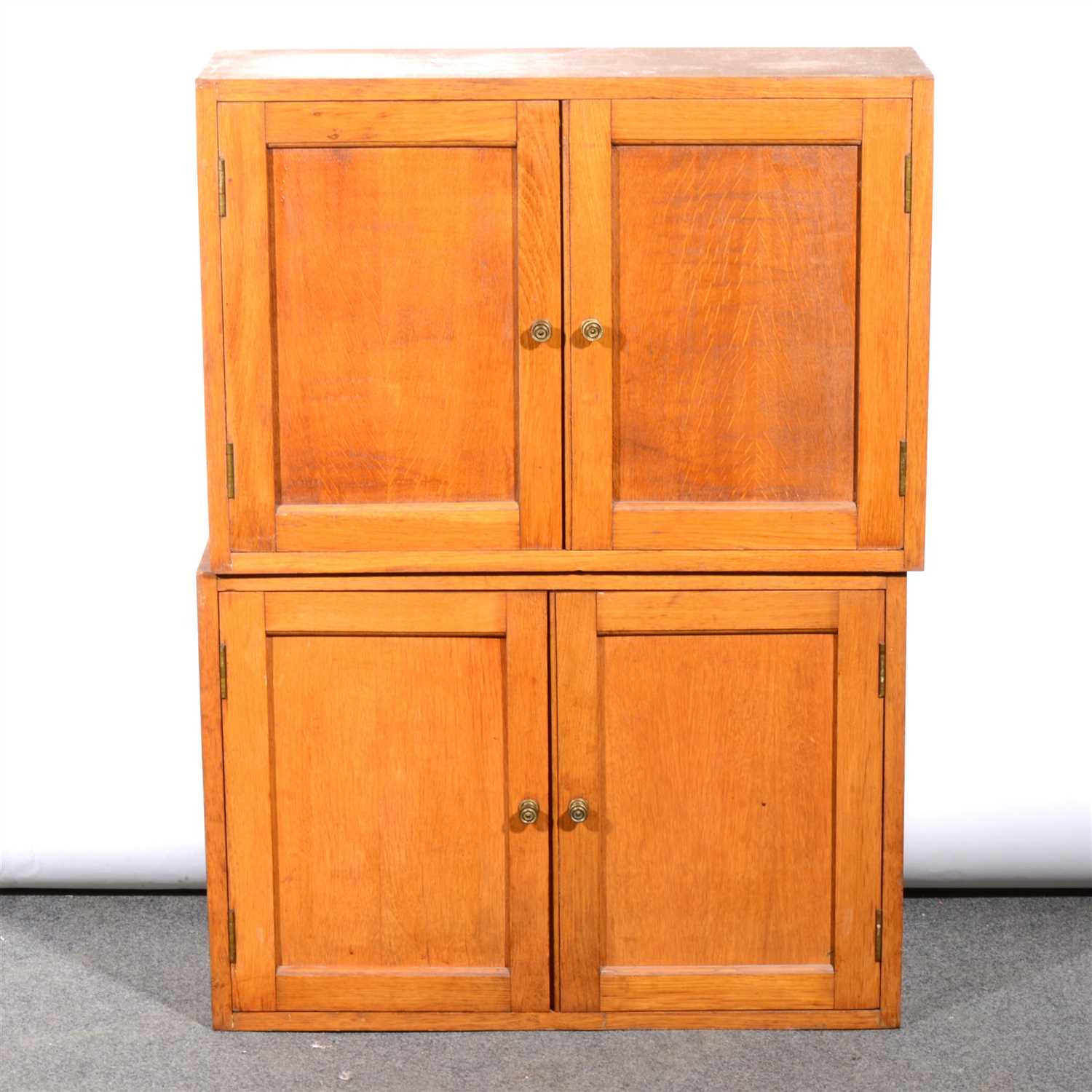 Lot 345 A pair of oak wall