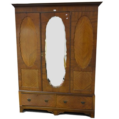 Lot 312 - A mahogany wardrobe