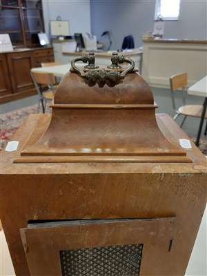 Lot 86 - George III style burr walnut bracket clock by Kendal & Dent