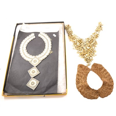 Lot 185 - Four vintage collars / necklaces