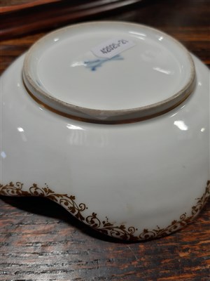 Lot 5 - Chinese porcelain bowl, and a Meissen bon-bon dish.