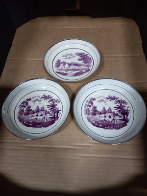 Lot 36 - Collection of early 19th Century Staffordshire printed teaware