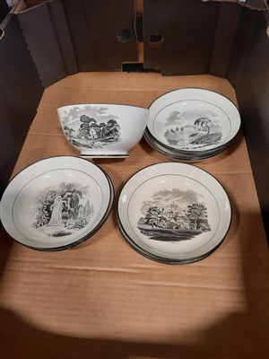 Lot 36 - Collection of early 19th Century Staffordshire printed teaware