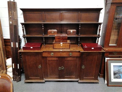 Lot 417 - Country made oak servery