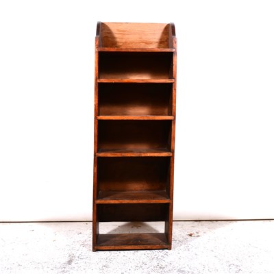 Lot 538A - Narrow stained pine shelves