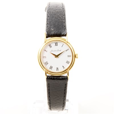 Lot 292 - Beuche Girod - A lady's 18 carat yellow gold wrist watch