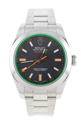 Lot 308 - Rolex - A gentleman's Oyster Perpetual Milgauss wrist watch