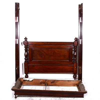 Lot 416 - Victorian mahogany half tester bed