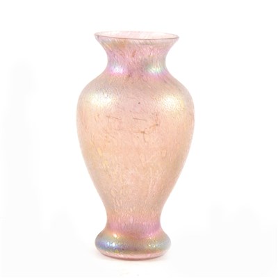 Lot 27 - An iridescent glass vase, Loetz style