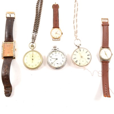 Lot 130 - Quantity of wristwatches, pocket watches and parts