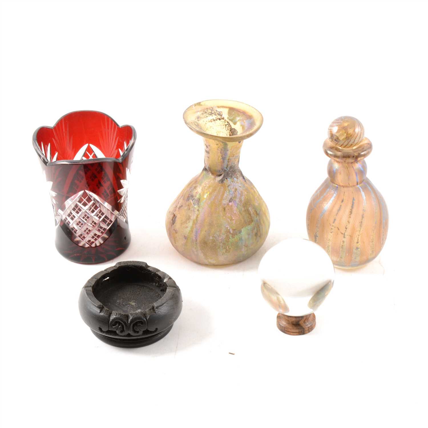 Lot 28 - Roman style glass vase